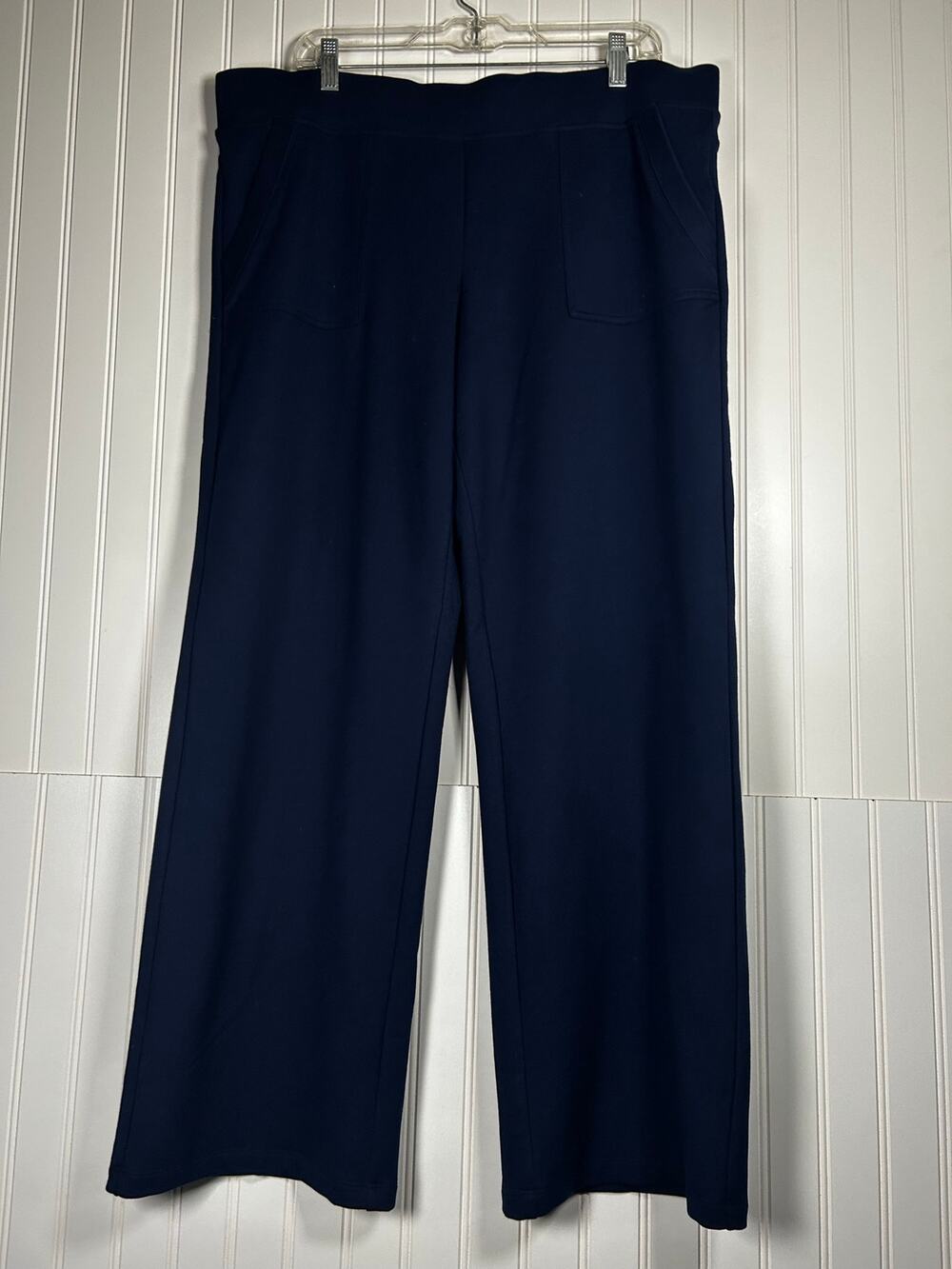 LRL Ralph Lauren Active Navy blue wide leg sweatpants women’s size XL NEW